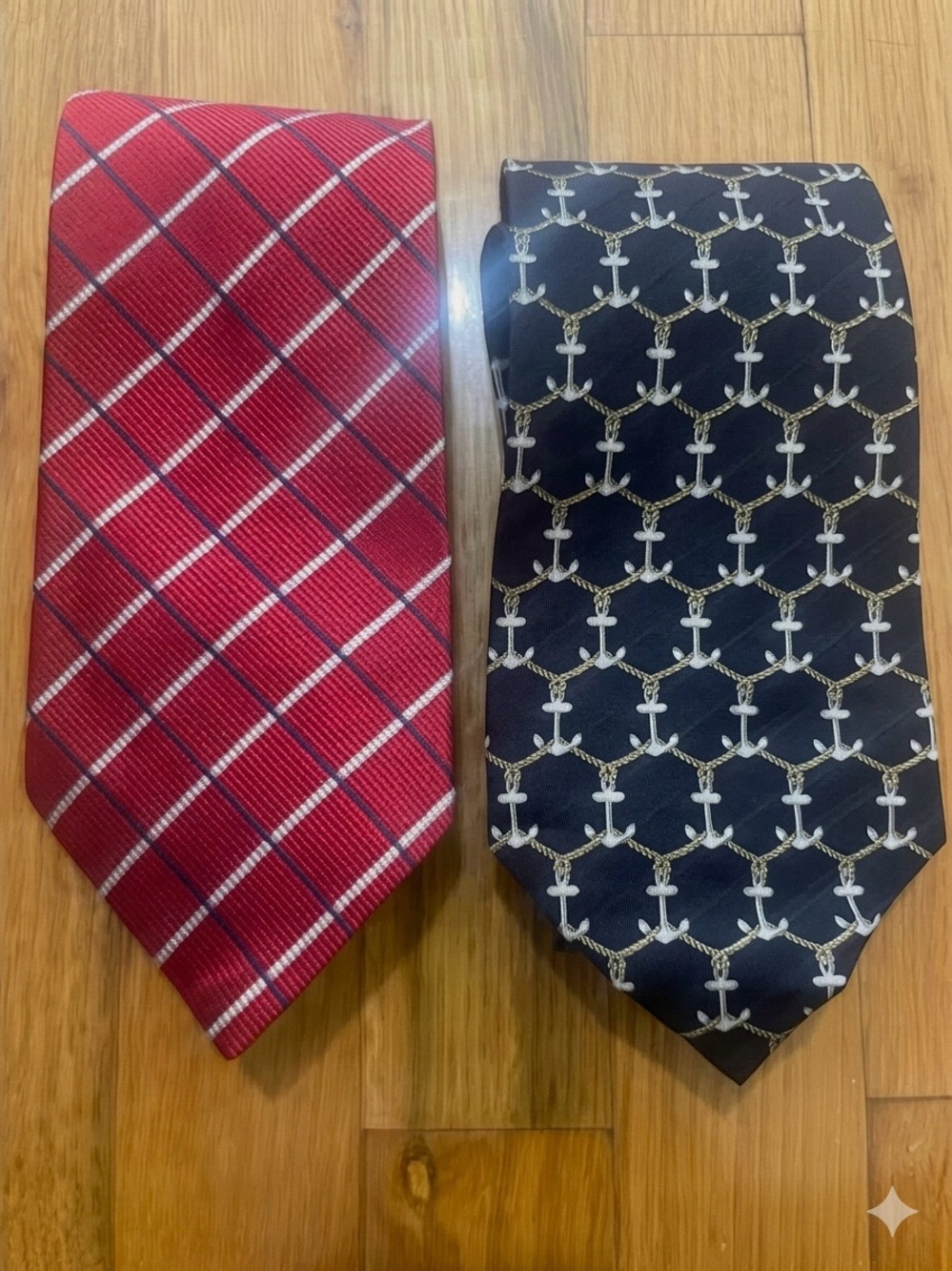 $250 2 Ralph Lauren Embroidered USA Silk Patterned Ties